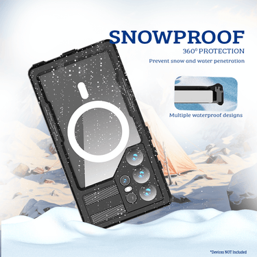 Samsung Galaxy S24 Ultra Compatible Case Cover With + IP68 Waterproof Case Compatible with Magsafe Technology